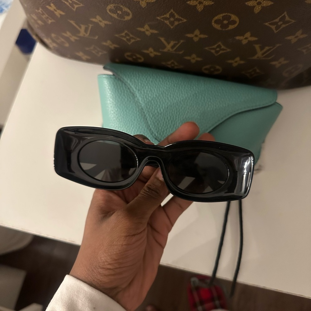 Loewe Rectangular Black Sunglasses